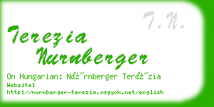 terezia nurnberger business card